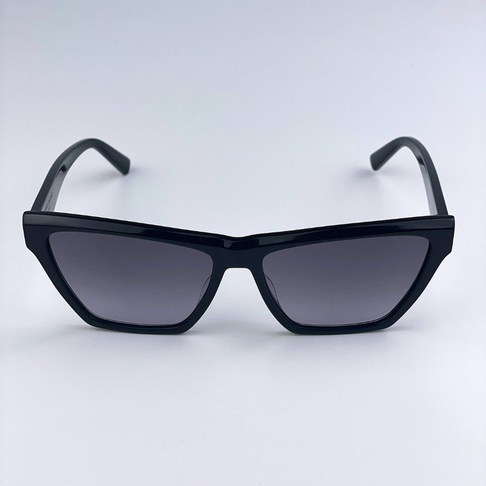 🔥 Saint Laurent SLM103 001 Sunglasses Black Gray Gradient Cat Eye Women - Picture 6 of 13